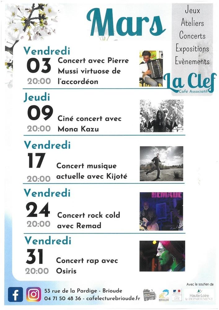 Concerts à La Clef Concerts à La Clef