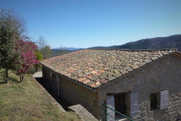 Le gîte vue d'en haut