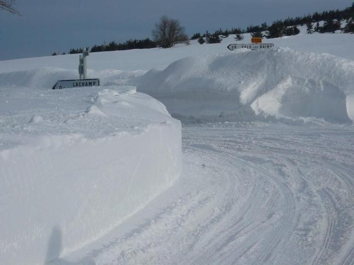 Mézilhac sous la neige