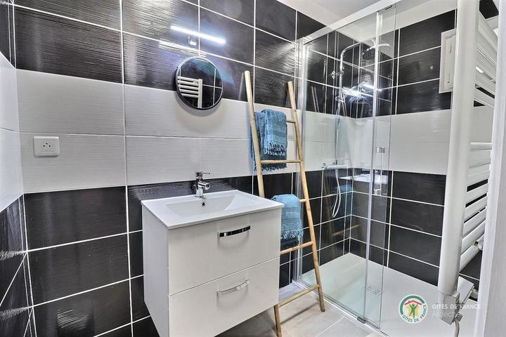 La salle d'eau entièrement rénovée