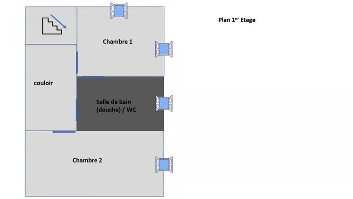 Plan du 1er étage