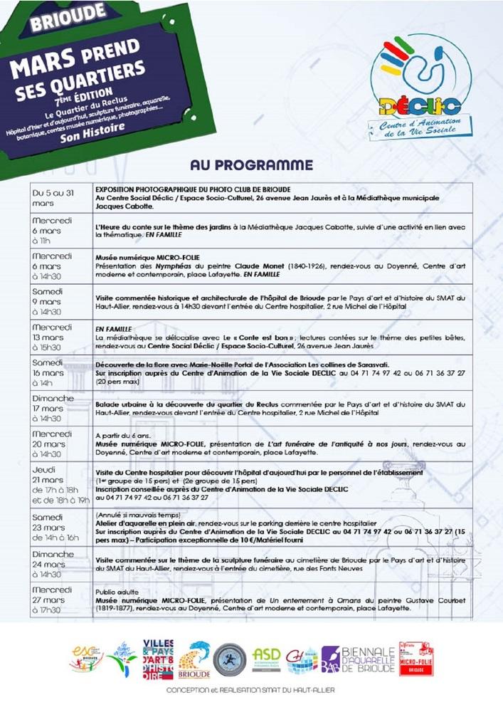 Programme Animations Programme Animations